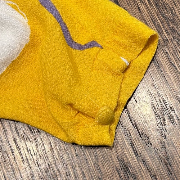 Free People Mustard Yellow Floral Blouse - Picture 8 of 11